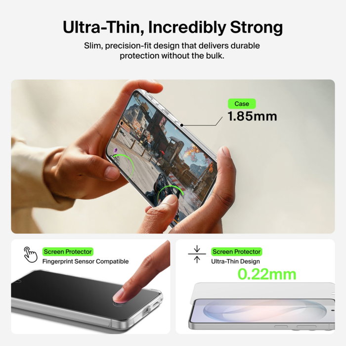 Belkin 3in1 Bundle para Samsung Galaxy S26: Funda, Protector de Pantalla y Protector de Lente Belkin 3in1 Bundle para Samsung Galaxy S26: Funda, Protector de Pantalla y Protector de Lente