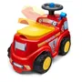 Falk Coche de Bomberos para Niños con Asiento Abatible y Volante Direccional con Bocina