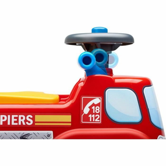 Falk Porta bombero con asiento abatible y volante direccional con bocina Falk Porta bombero con asiento abatible y volante direccional con bocina
