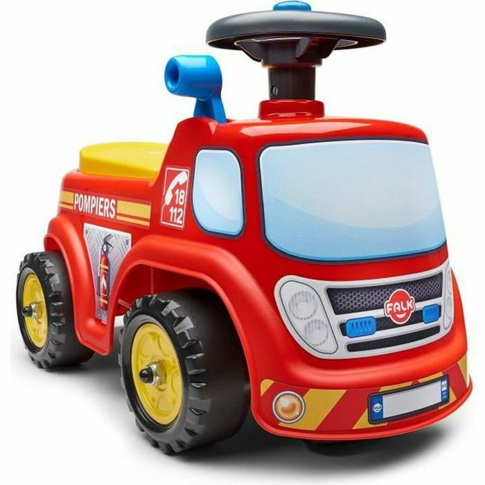 Falk Porta bombero con asiento abatible y volante direccional con bocina Falk Porta bombero con asiento abatible y volante direccional con bocina