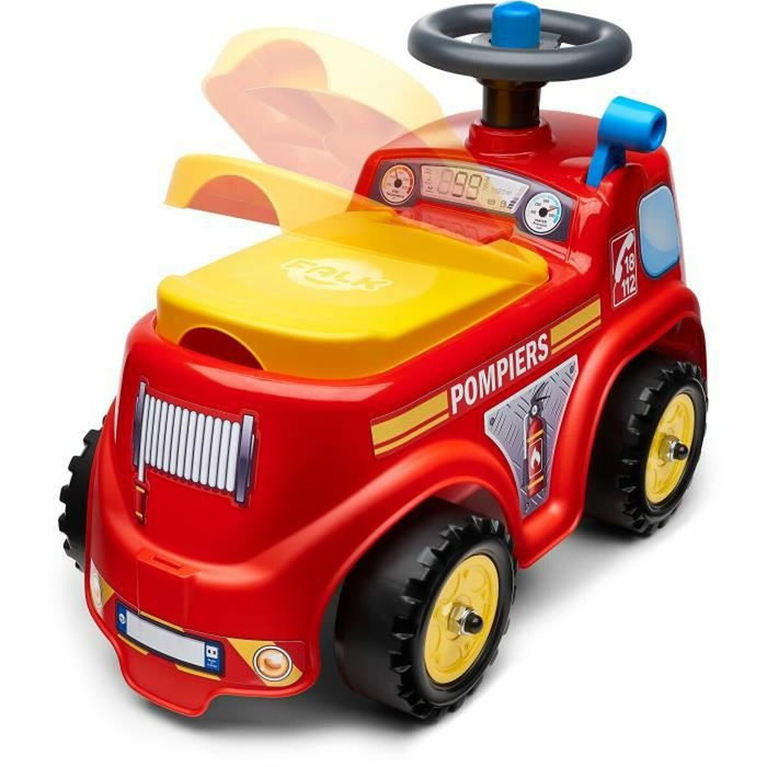 Falk Porta bombero con asiento abatible y volante direccional con bocina Falk Porta bombero con asiento abatible y volante direccional con bocina