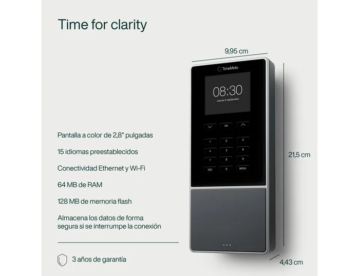 Safescan TimeMoto TM-616 Terminal de Control de Presencia con RFID y PIN Safescan TimeMoto TM-616 Terminal de Control de Presencia con RFID y PIN