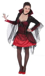 Creaciones Llopis Disfraz Adulto Madame Red Lux Talla L