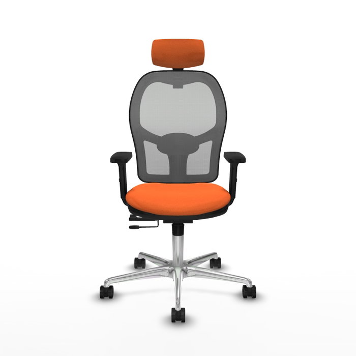 PIQUERAS Y CRESPO Silla de oficina Jorquera Naranja y Gris