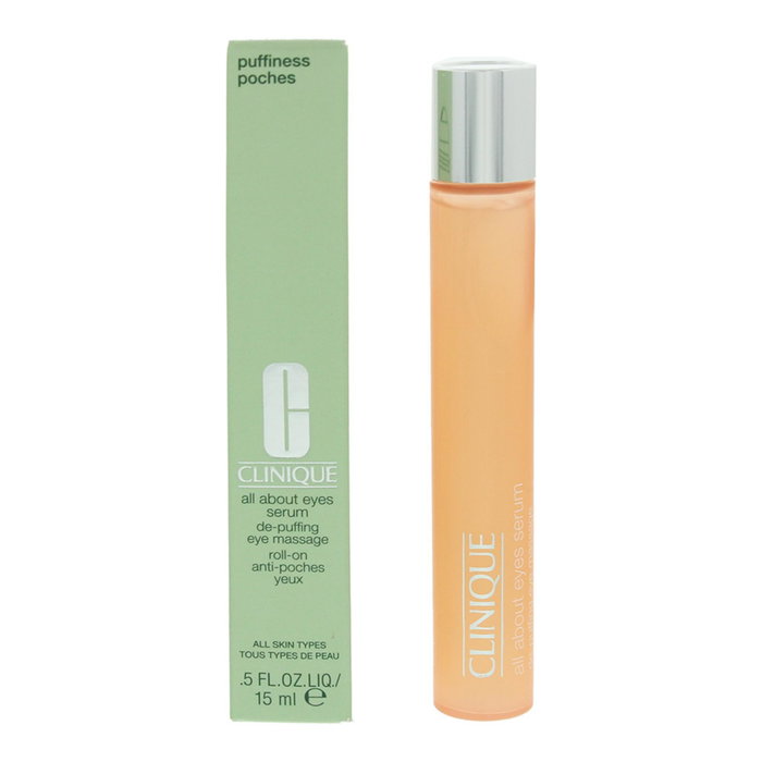 Clinique All About Eyes Serum con Roll-On Masajeador para Deshinchar Ojos 15ml