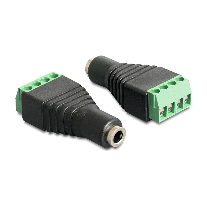 DeLOCK Adaptador 65457 Jack Hembra 3,5 mm a Bloque de Terminales 4 Pin DeLOCK Adaptador 65457 Jack Hembra 3,5 mm a Bloque de Terminales 4 Pin