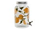 DKD Home Decor Dispensador de Bebidas de Cristal Limones 24, 5L, Amarillo