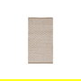 Alfombra Blanco-Natural Yute-Algodón 80 X 150 cm