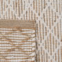Alfombra Blanco-Natural Yute-Algodón 80 X 150 cm