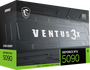 MSI VENTUS GEFORCE RTX 5090 32G 3X OC 32 GB GDDR7 Negro