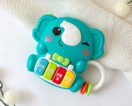 KioKids Juguete Musical Interactivo Elefante Turquesa Luces +6 Meses
