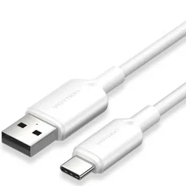 Vention Cable USB 2.0 Tipo-C a USB Macho CTQWF 60W 480Mbps 1m Blanco