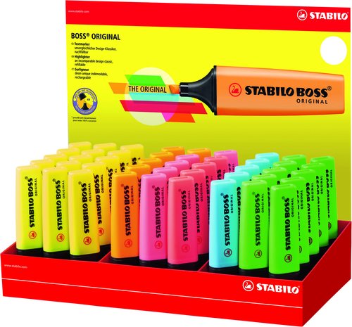 Stabilo Boss Original Expositor de 45 unidades colores surtidos Stabilo Boss Original Expositor de 45 unidades colores surtidos