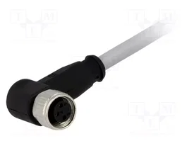 HARTING Conector M8 Hembra de 3 Pines con Cable de 1,5m y Ángulo de 90°