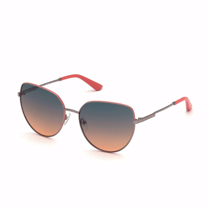 Guess Gafas GU7784 08B Gafas de Sol para Mujer Montura Metálica Gunmetal Cristales Ahumados 140mm