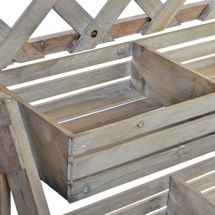 DKD Home Decor Expositor de Madera Garden Shop Marrón Natural