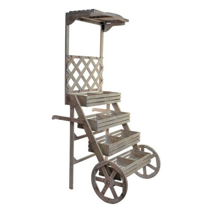 DKD Home Decor Expositor de Madera Garden Shop Marrón Natural