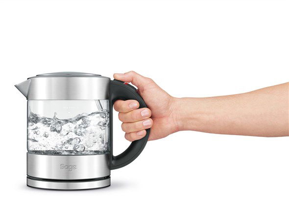 Sage Hervidor Compact Kettle™ Pure SKE395CLR4EEU1 Cristal Antimanchas Duraglass Tapa Apertura Lenta