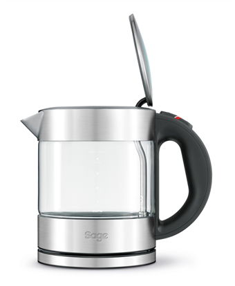 Sage Hervidor Compact Kettle™ Pure SKE395CLR4EEU1 Cristal Antimanchas Duraglass Tapa Apertura Lenta