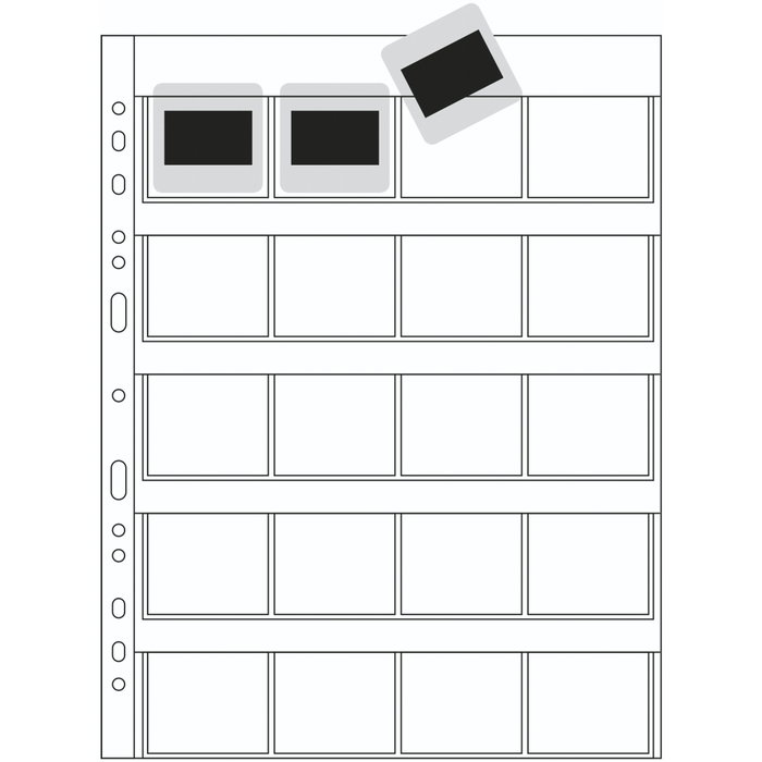 Herma Fundas para Diapositivas 5x5 100 Hojas Claro/Mate