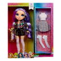 MGA Rainbow High Style Icons Muñeca Violet, segunda ropa y bolso, coleccionable, 431602