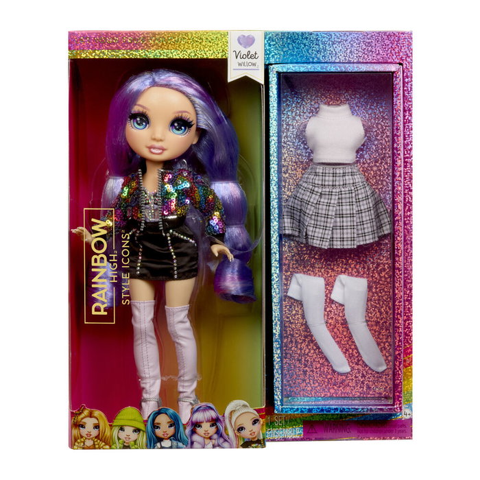 MGA Rainbow High Style Icons Fashion Dolls - Muñeca Violet MGA Rainbow High Style Icons Fashion Dolls - Muñeca Violet