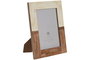 DKD Home Decor Set de 4 Marcos de Fotos de Mango y Resina Blanco 13x18cm