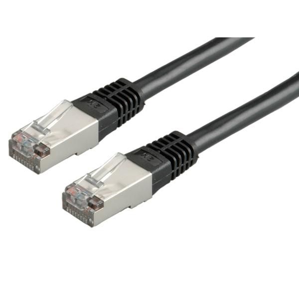 Value Patchkabel Cat.6 Clase E S/FTP PiMF Negro 3m
