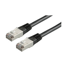 VALUE Cable de Red Cat6 Clase E S/FTP 3m Negro - Patch Cable RJ-45 a RJ-45 Macho, Ref. 21.99.1355