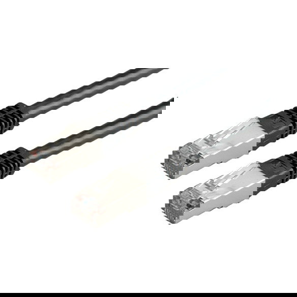 VALUE Cable de Red Cat6 Clase E S/FTP 3m Negro - Patch Cable RJ-45 a RJ-45 Macho, Ref. 21.99.1355 VALUE Cable de Red Cat6 Clase E S/FTP 3m Negro - Patch Cable RJ-45 a RJ-45 Macho, Ref. 21.99.1355