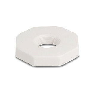 DeLOCK Antena WiFi 4G 2.4 GHz, Omnidireccional, Conector N Hembra, 3 dBi, 30 cm Cable RG-58, Montaje en Techo, Blanco, 90759