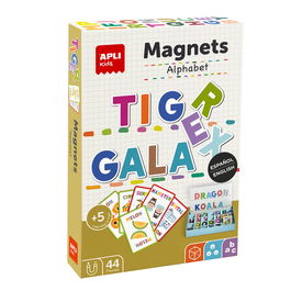 Apli 19443 Magnets Alfabeto Juego para Aprender a Escribir en Español e Inglés