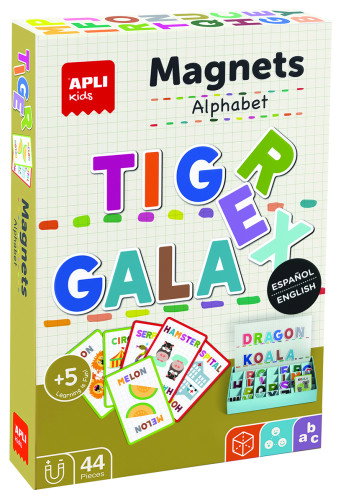 APLI KIDS Juego Magnético Abecedario Bilingüe 44 Piezas