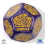 Viridian Jumbo dado Treasure Generator Die D12 Shimmering Purple