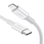 UGREEN 10493 Cable USB-C a Lightning MFi 1m Blanco - Carga Rápida PD 3A, Transferencia Datos 480Mbps, Compatible iPhone, iPad, iPod