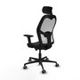 PIQUERAS Y CRESPO Silla de oficina Jorquera Sincro/Traslack Negro/Blanco
