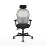 PIQUERAS Y CRESPO Silla de oficina Jorquera Sincro/Traslack Negro/Blanco