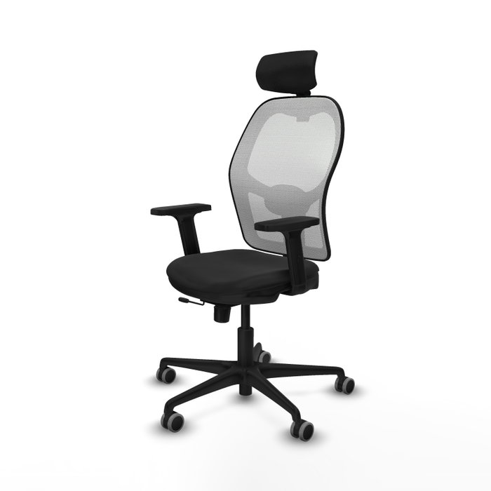 PIQUERAS Y CRESPO Silla de oficina Jorquera Sincro/Traslack Negro/Blanco PIQUERAS Y CRESPO Silla de oficina Jorquera Sincro/Traslack Negro/Blanco