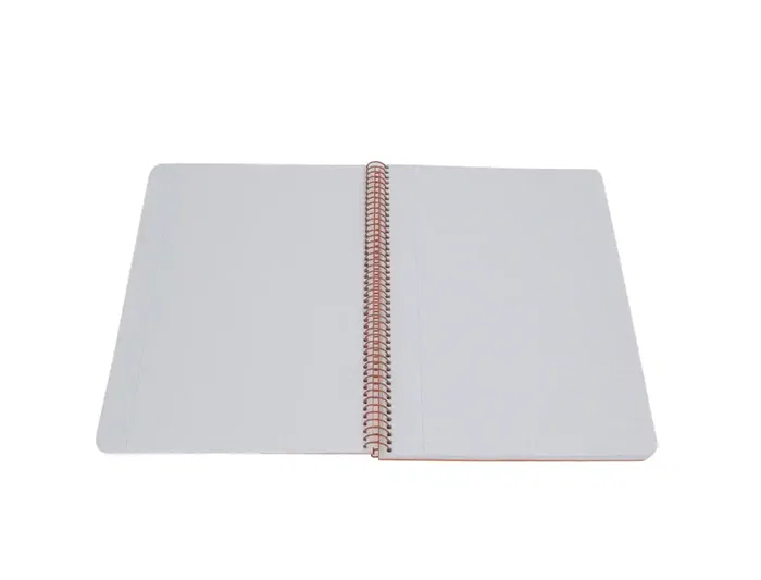 Antartik Cuaderno Espiral A4 Tapa Foam 80 Hojas 90gr Cuadro 4mm con Margen Color Coral