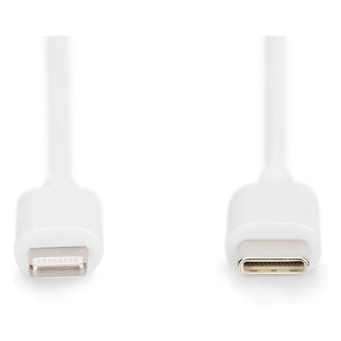 Digitus Cable USB-C a Lightning MFi 1m - Cable de Datos y Carga, Blanco