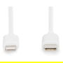 Digitus Cable USB-C a Lightning MFi 1m - Cable de Datos y Carga, Blanco