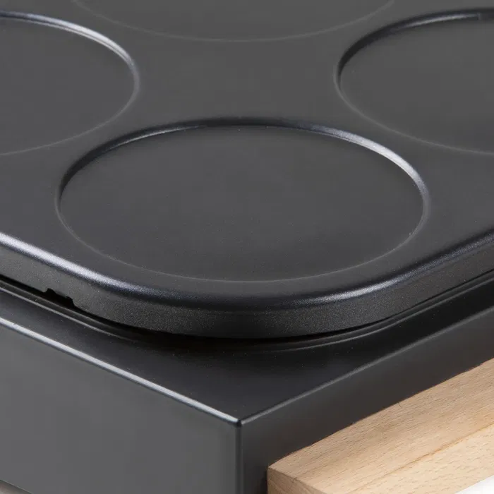 Domo DO8719W Set de wok para fiestas 2 en 1 - 6 personas - Wok y panqueques - 1000 W