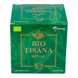 JOSENEA Biotisana Renal 15 Piramides Ensobradas con Gayuba, Abedul y Vara de Oro para el Bienestar Renal