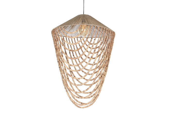 DKD Home Decor Lámpara Techo Moderno Marron Claro 67 x 100 x 67 cm DKD Home Decor Lámpara Techo Moderno Marron Claro 67 x 100 x 67 cm