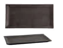 Bandeja Negro Mineral 15x30 cm