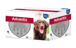 Elanco Advantix Spot-On para Perros de 25 a 40 kg, Antiparasitario Externo en Pipetas, Pack de 24 Unidades de 4 mL