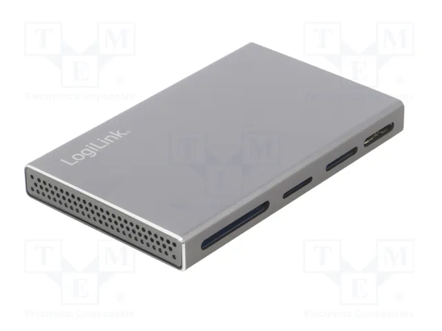 LogiLink Lector de tarjetas USB 3.2 Gen1 5 en 1, carcasa metálica, plateado LogiLink Lector de tarjetas USB 3.2 Gen1 5 en 1, carcasa metálica, plateado