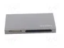 LogiLink Lector de tarjetas USB 3.2 Gen1 5 en 1, carcasa metálica, plateado