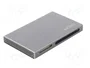 LogiLink Lector de tarjetas USB 3.2 Gen1 5 en 1, carcasa metálica, plateado