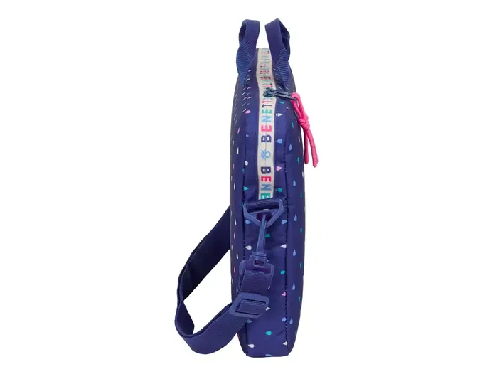 SAFTA Funda Portátil Drop Benetton para Portátiles hasta 15,6'' con Asas de Mano y Bandolera Ajustable